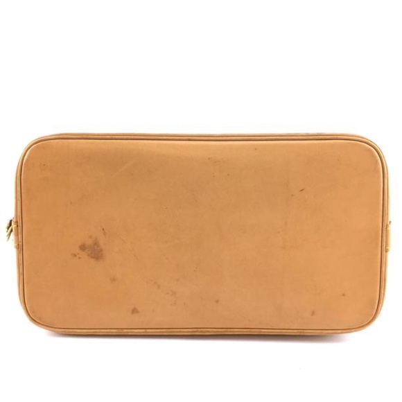 Alma Handbag Brown Monogram Canvas Satchel - Picture 3 of 12